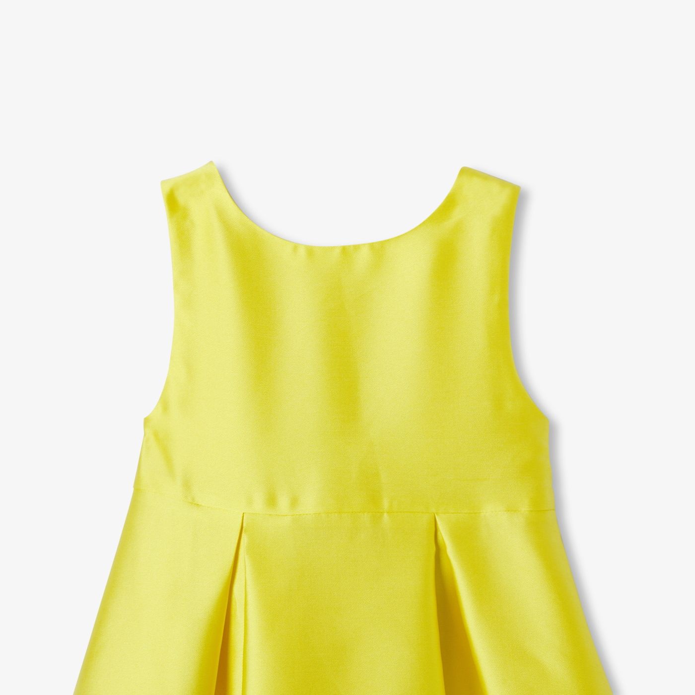 Ceremony Dress in Mikado Satin Girl - Sun Yellow