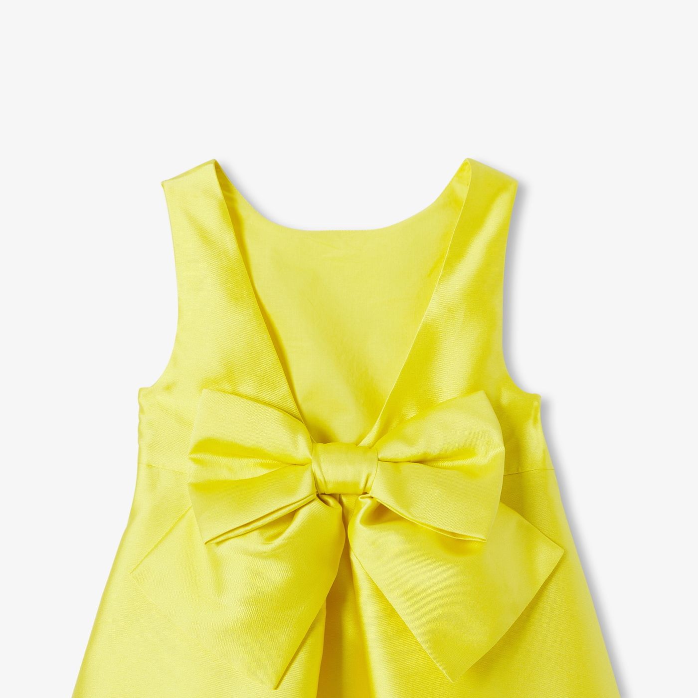 Ceremony Dress in Mikado Satin Girl - Sun Yellow
