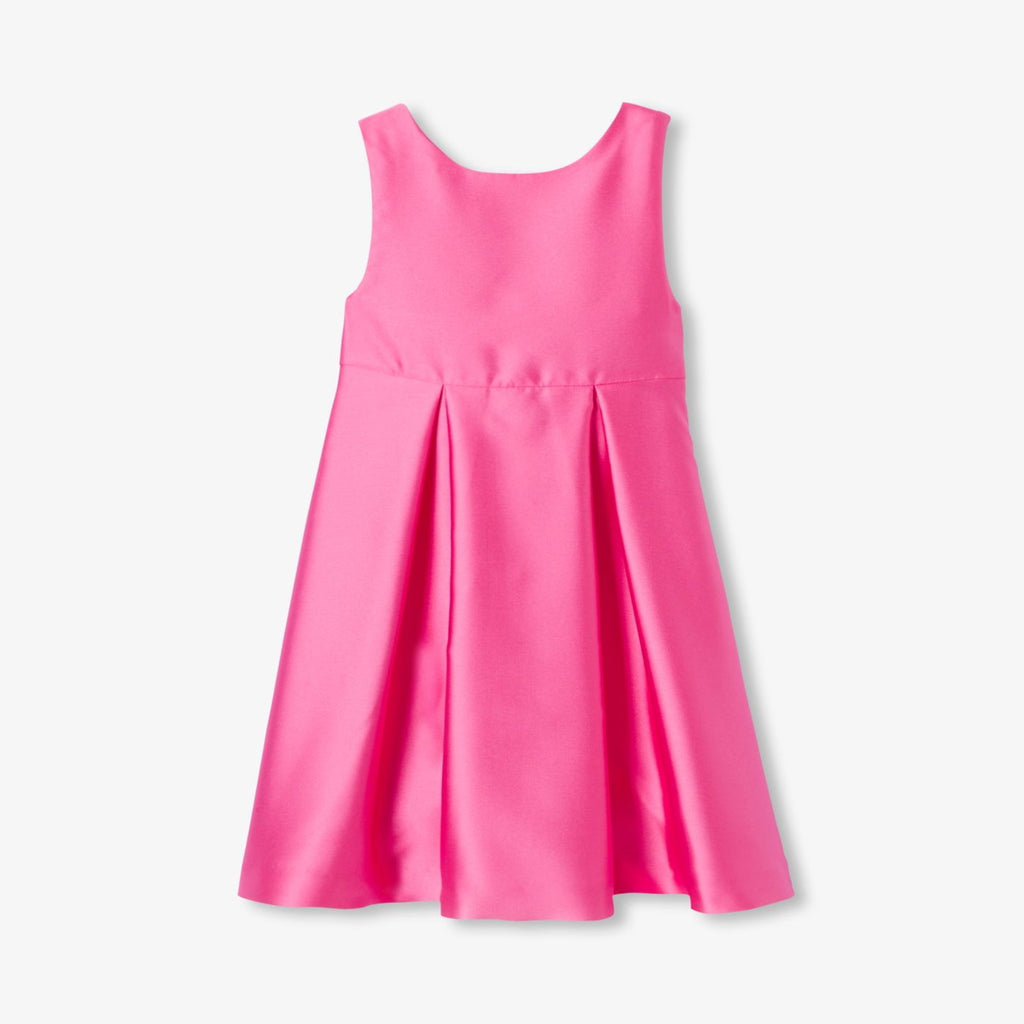 Girls' formal dress in Mikado satin