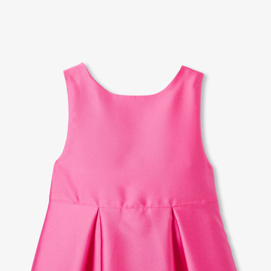 Girls' formal dress in Mikado satin