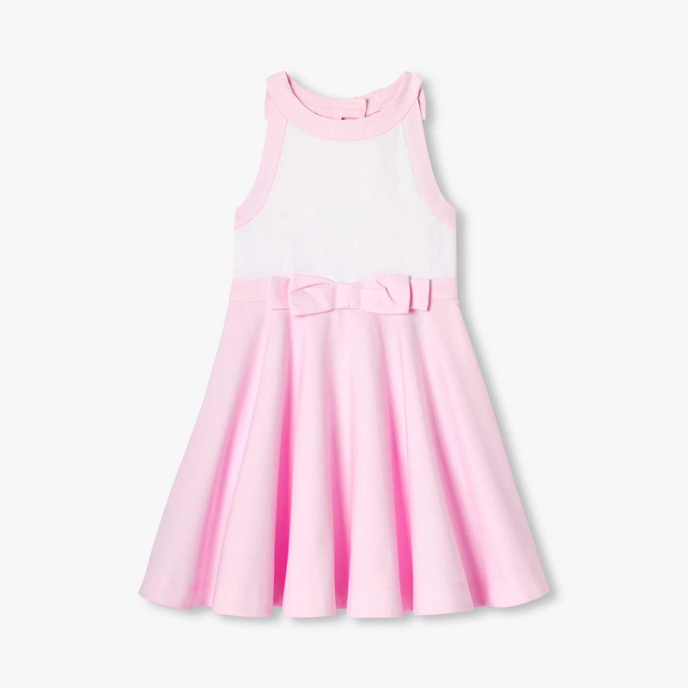 Children's formal dress for girls in honeycomb cotton