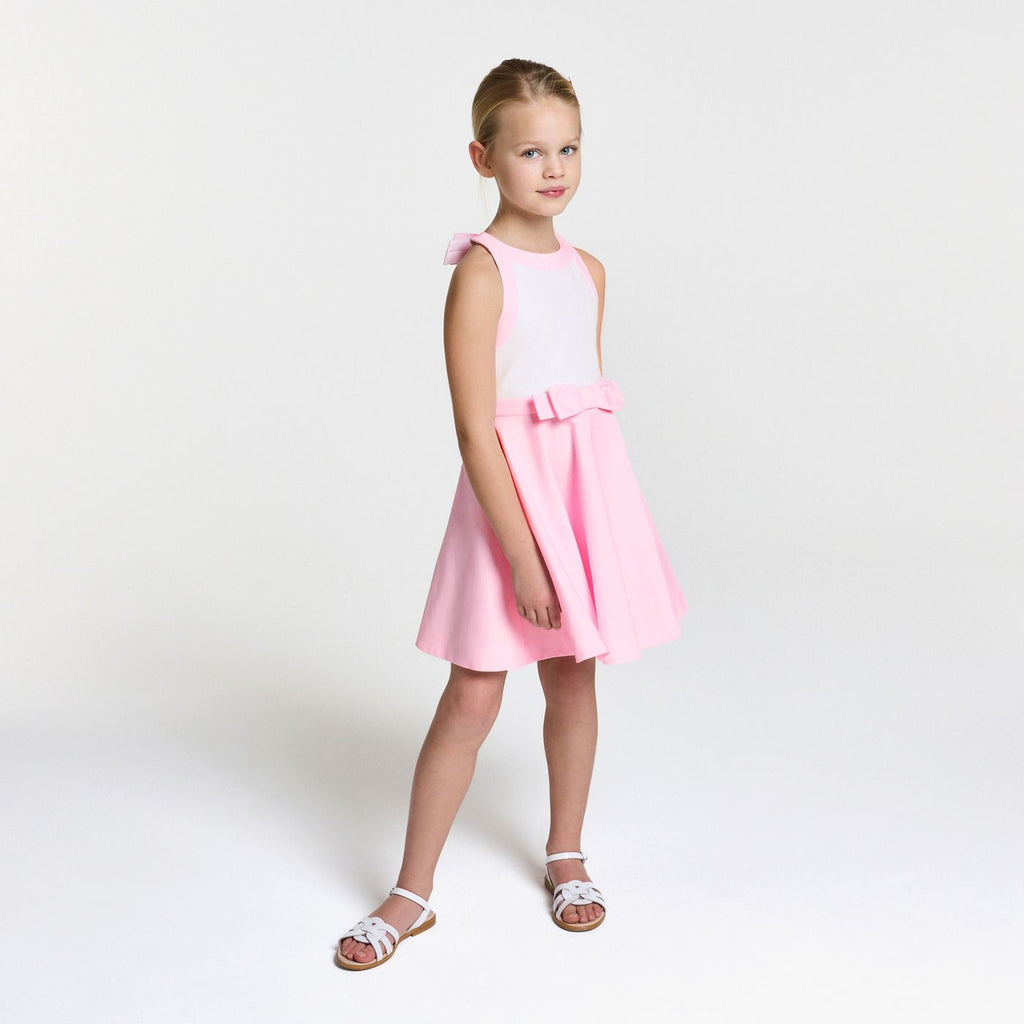 Children's formal dress for girls in honeycomb cotton