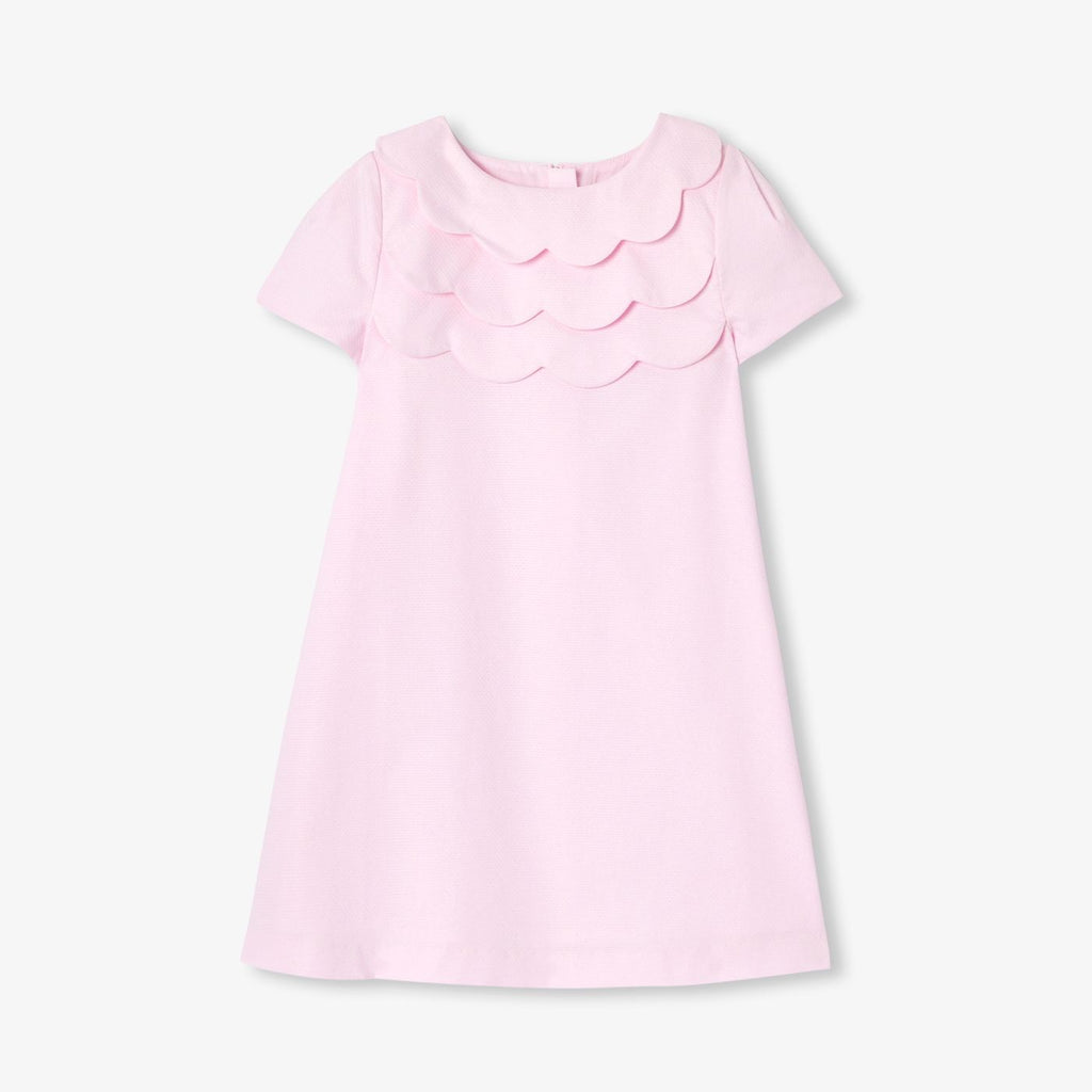 Ceremony Dress in Honeycomb Pique Girl - Jacadi Powder Pink