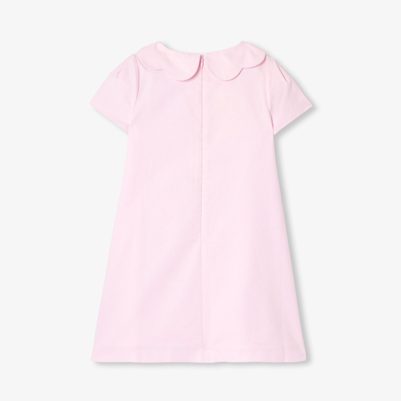Ceremony Dress in Honeycomb Pique Girl - Jacadi Powder Pink