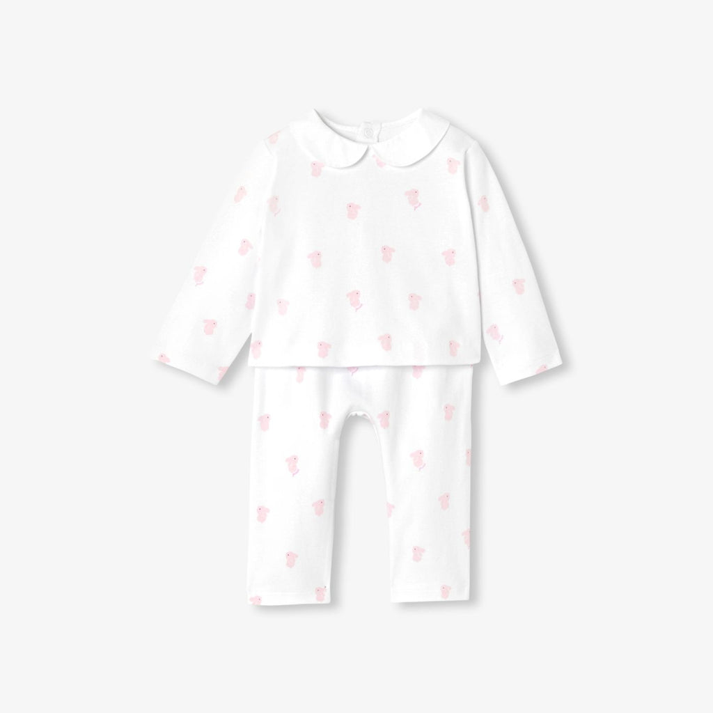 Baby girl interlock cotton pyjamas