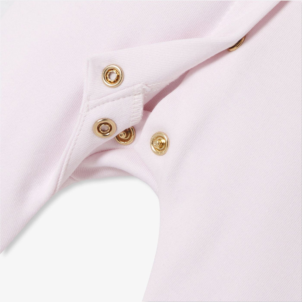 Baby girl cotton interlock pyjamas - Pale Pink