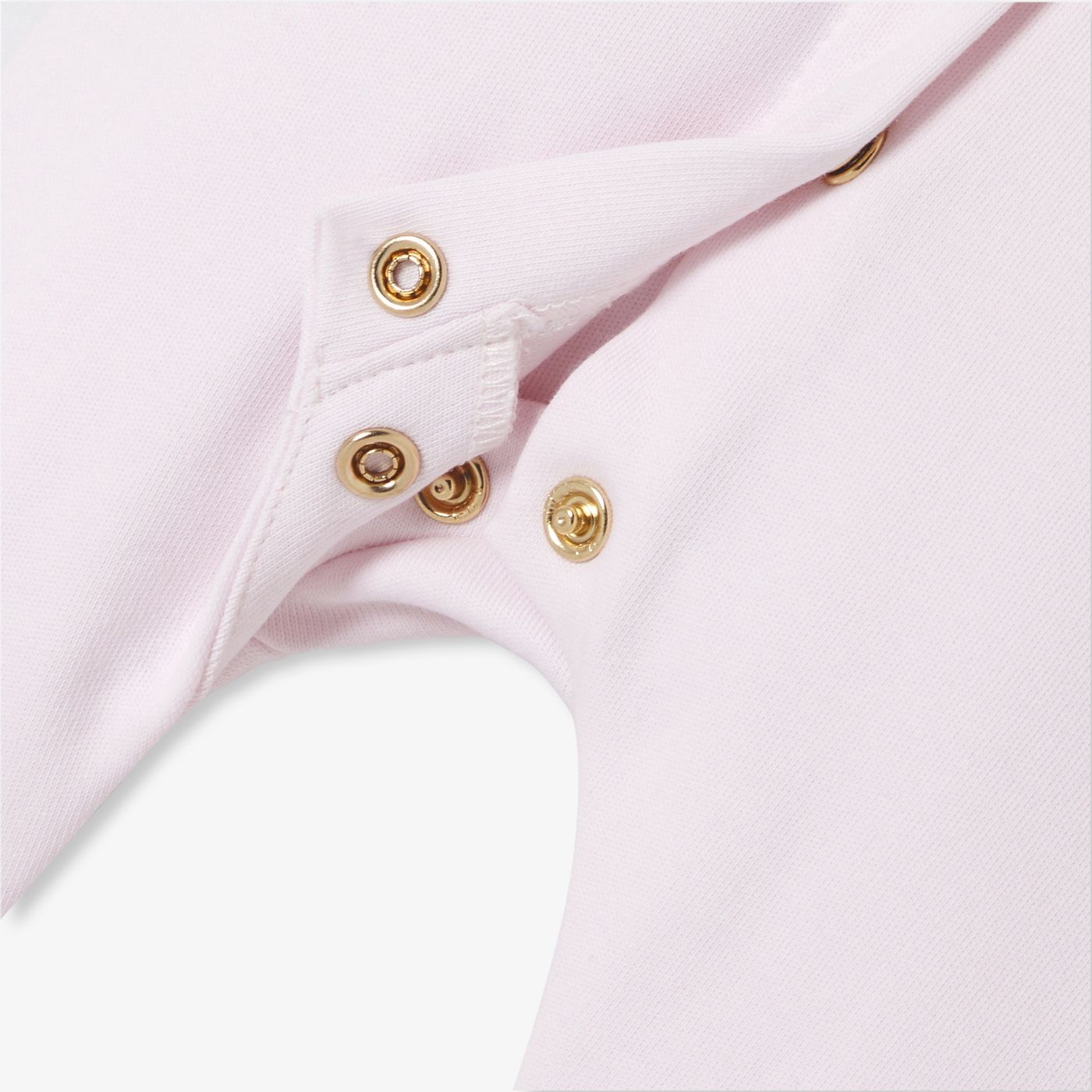Baby girl cotton interlock pyjamas - Pale Pink