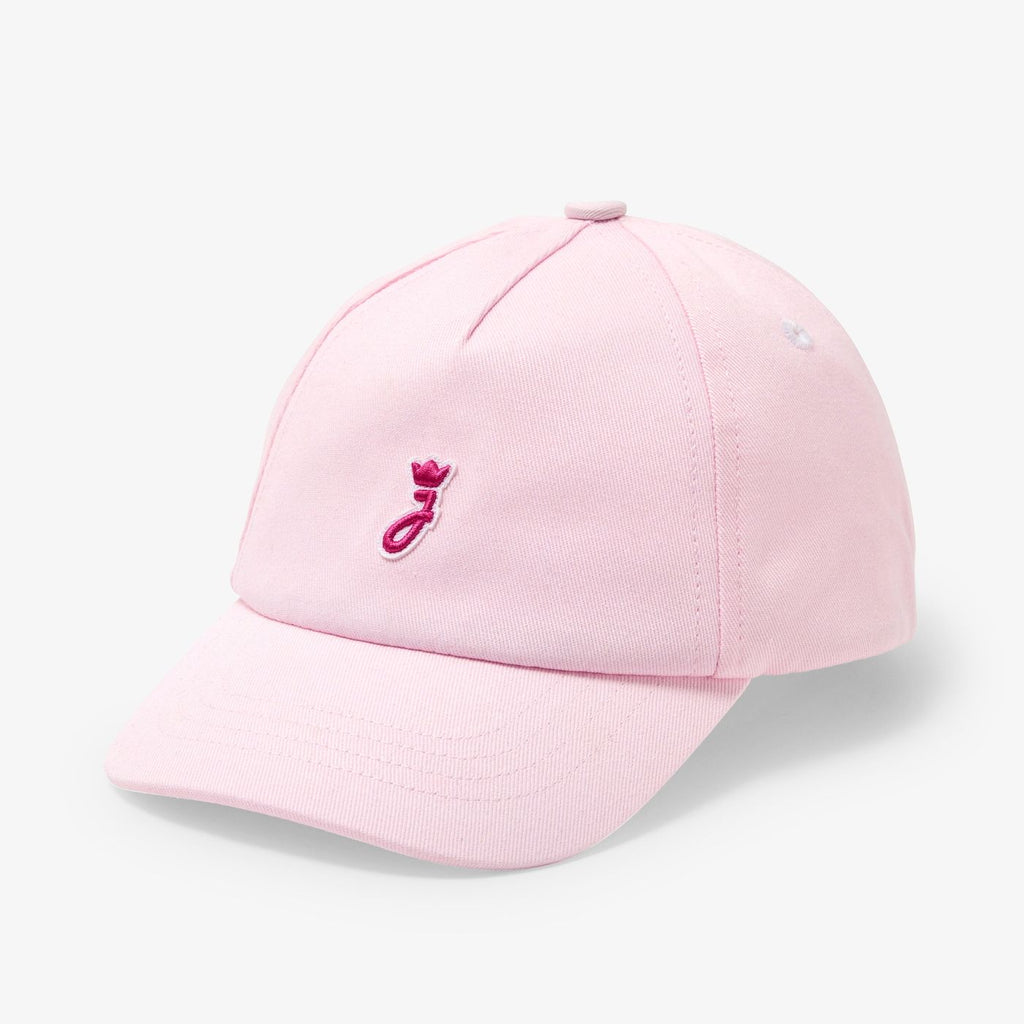 Baby girl cotton twill visor hat - Powder Pink
