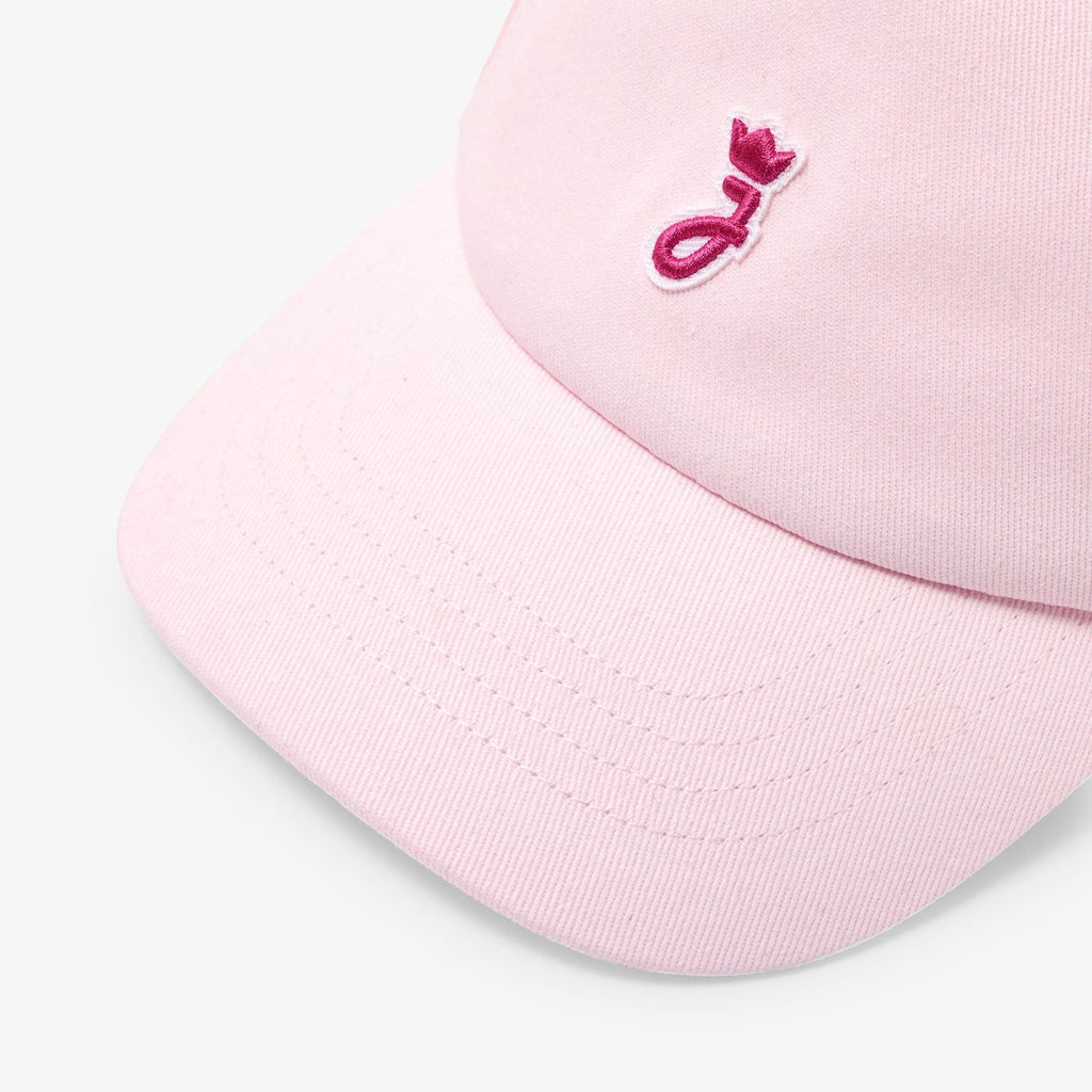 Baby girl cotton twill visor hat - Powder Pink