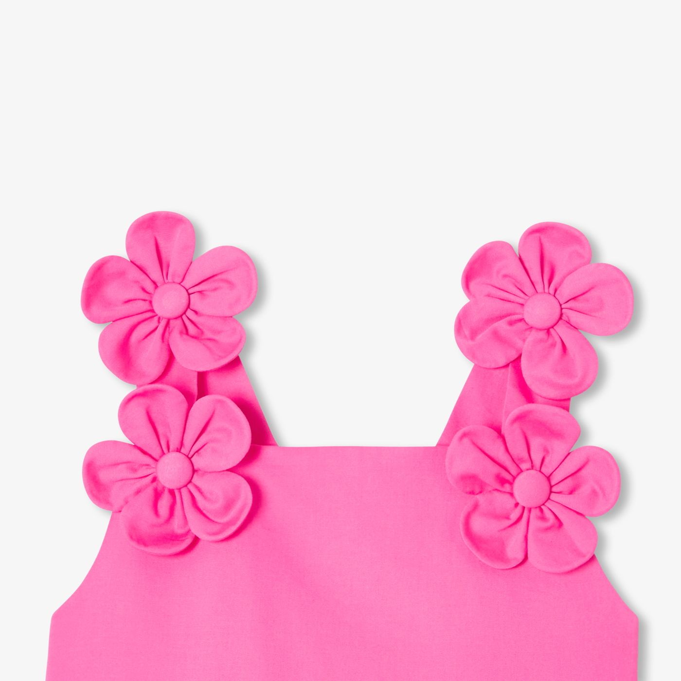 Ceremony Dress in Raso Girl - Light Fuchsia