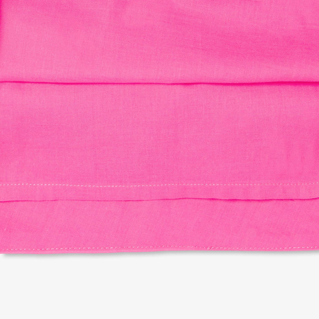Ceremony Dress in Raso Girl - Light Fuchsia