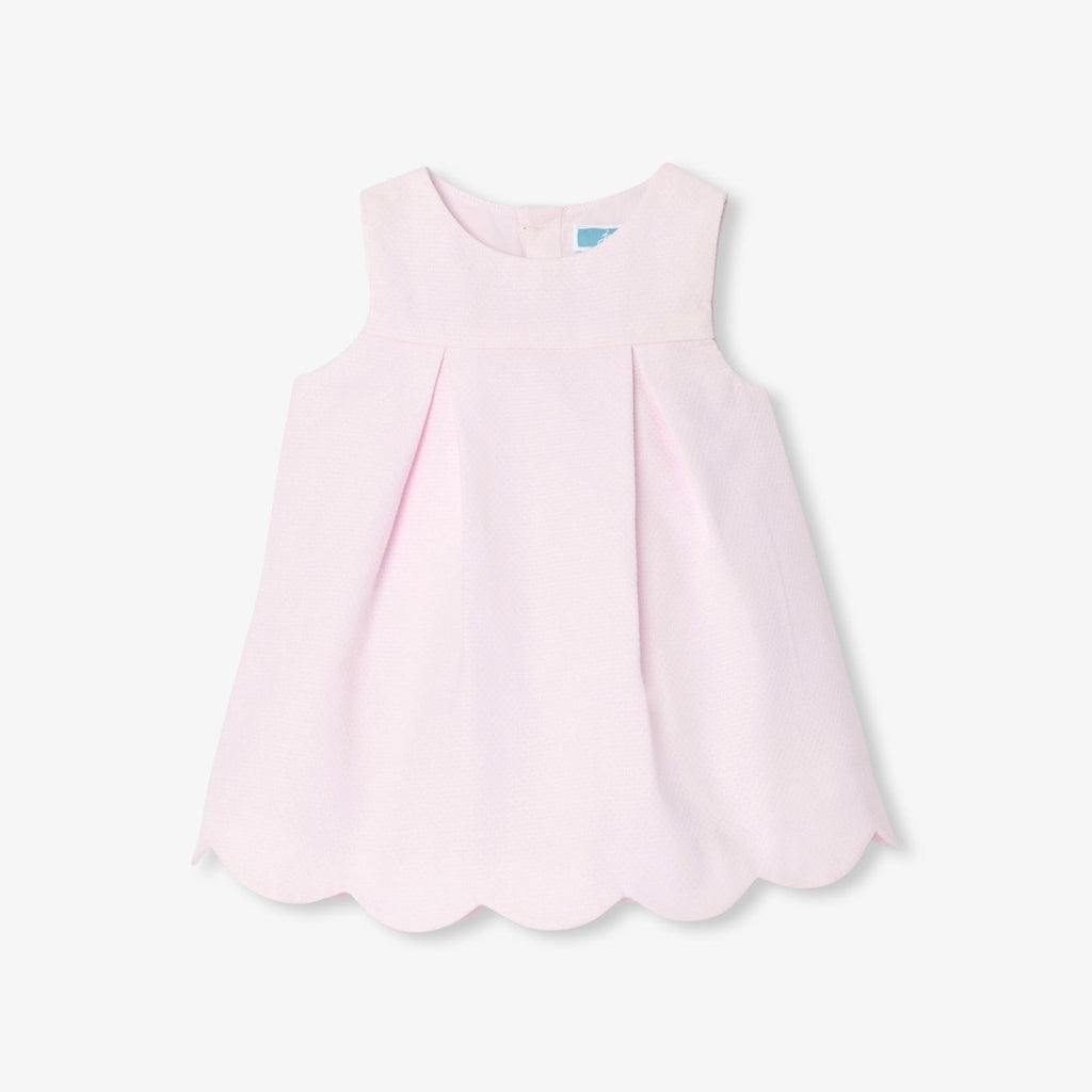 Baby girl sleeveless cotton pique dress