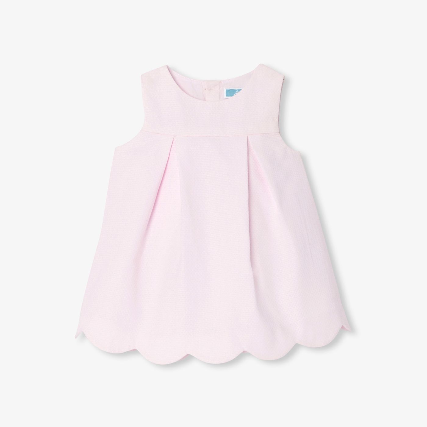 Baby girl sleeveless cotton pique dress