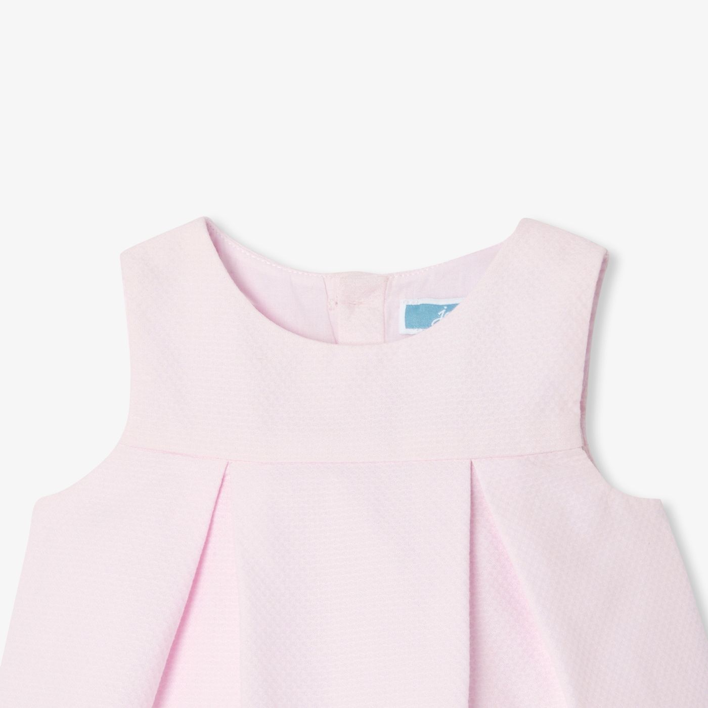 Baby girl sleeveless cotton pique dress
