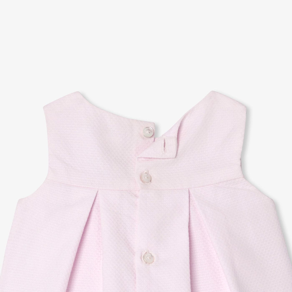 Baby girl sleeveless cotton pique dress