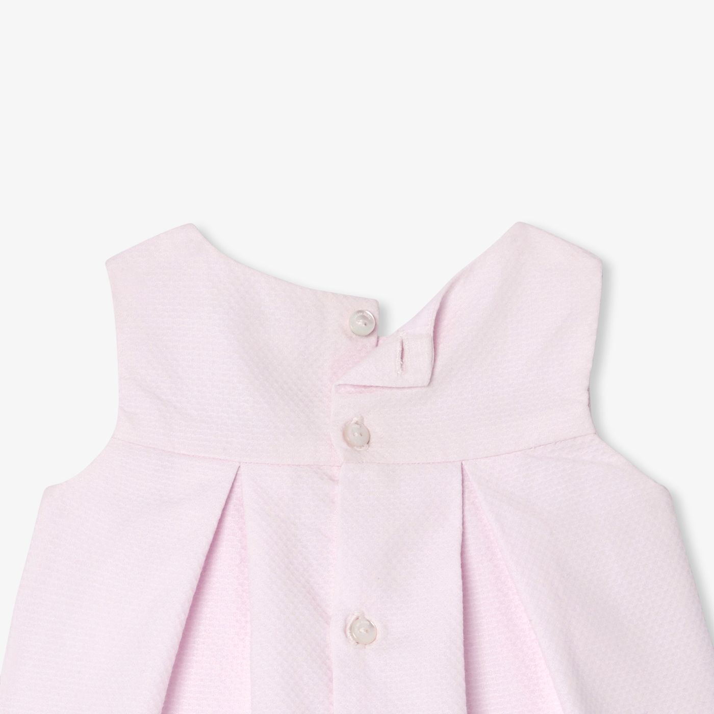 Baby girl sleeveless cotton pique dress