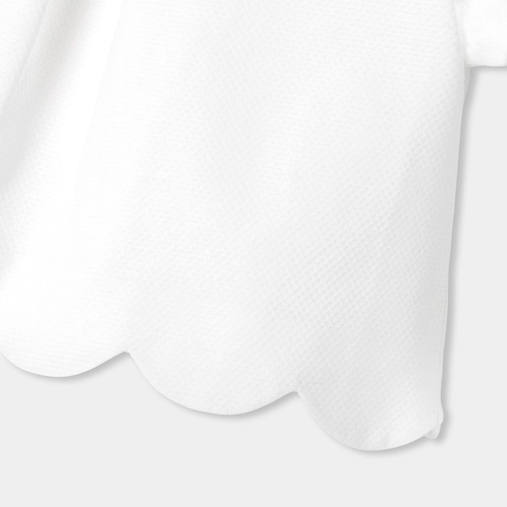 Girls' formal top in honeycomb piqué