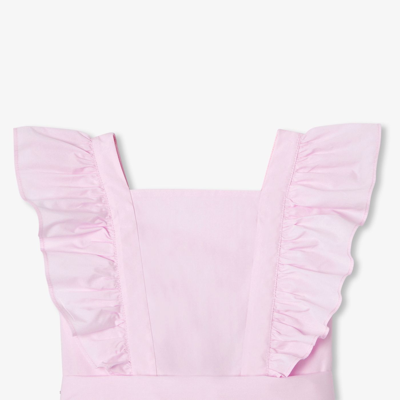 Girl open-back poplin dress - Jacadi Pink