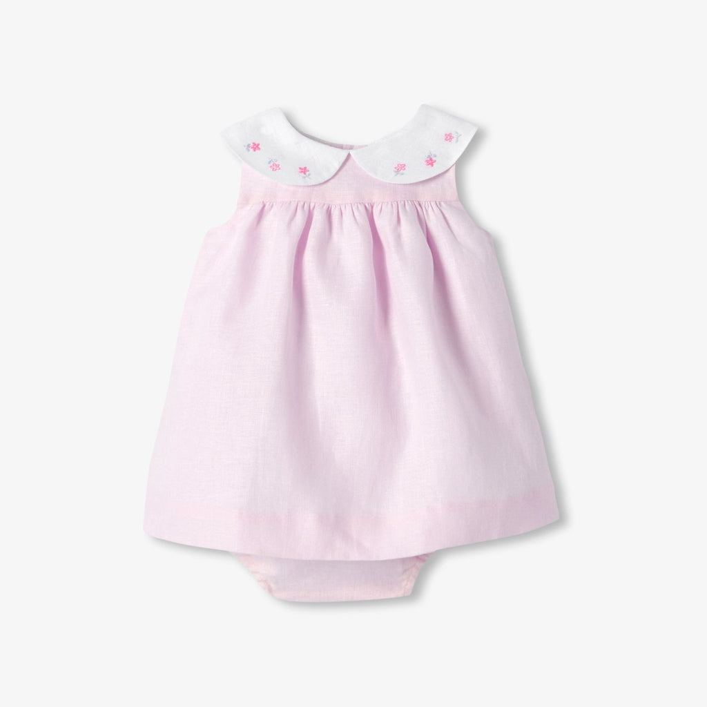 Baby girl linen dress - Jacadi Pale Pink
