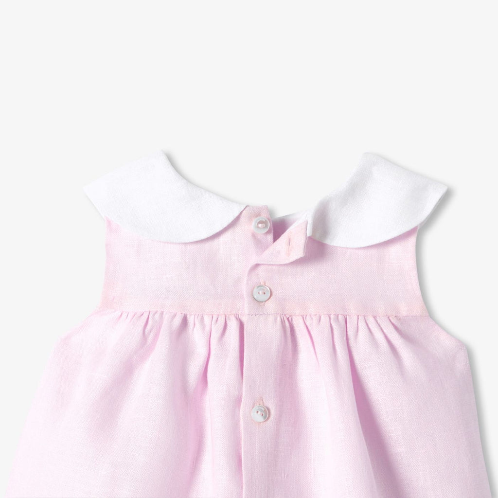 Baby girl linen dress - Jacadi Pale Pink