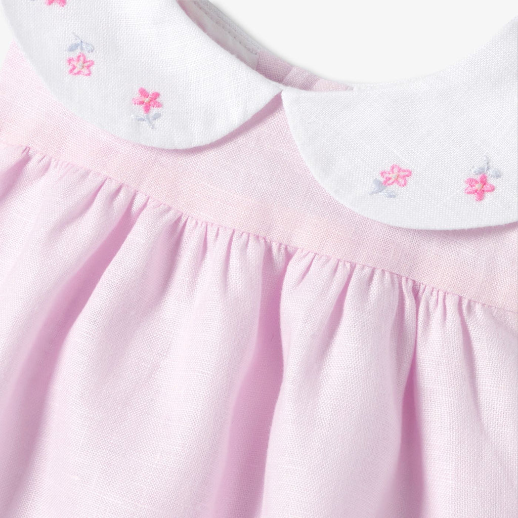 Baby girl linen dress - Jacadi Pale Pink