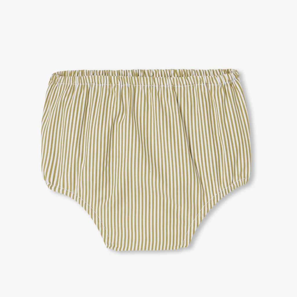 Baby girl dress in striped poplin