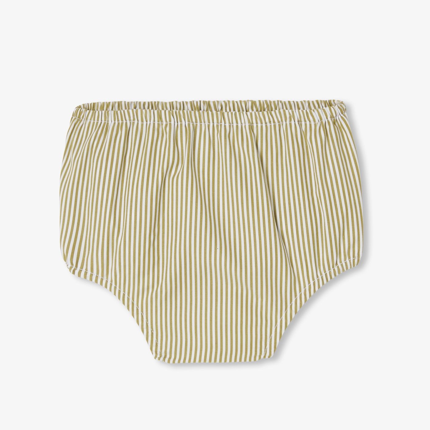 Baby girl dress in striped poplin