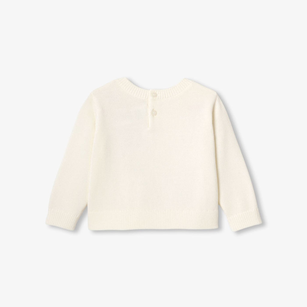 Baby girl jumper - Cream