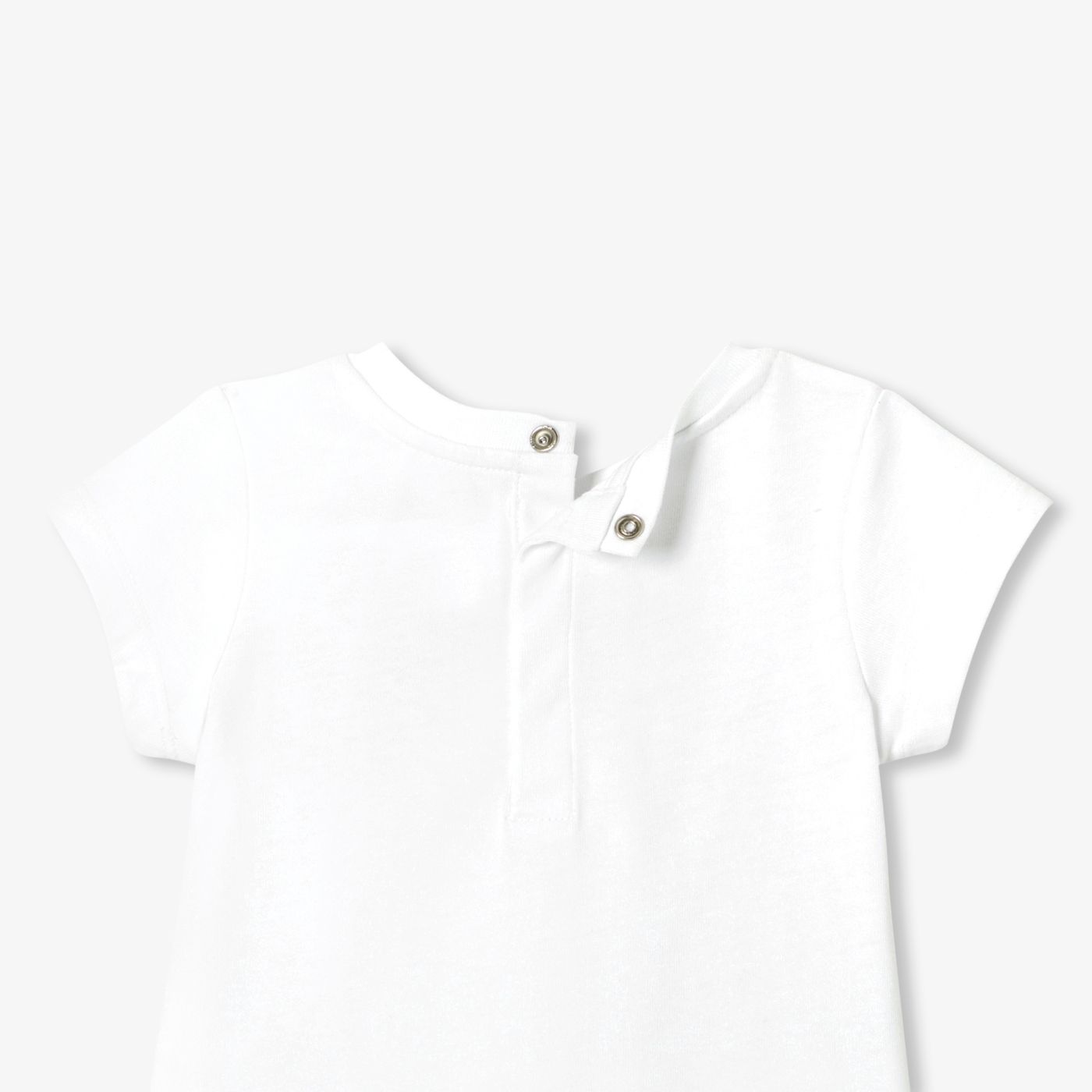 Cotton T-shirt Baby Girl - Jacadi White