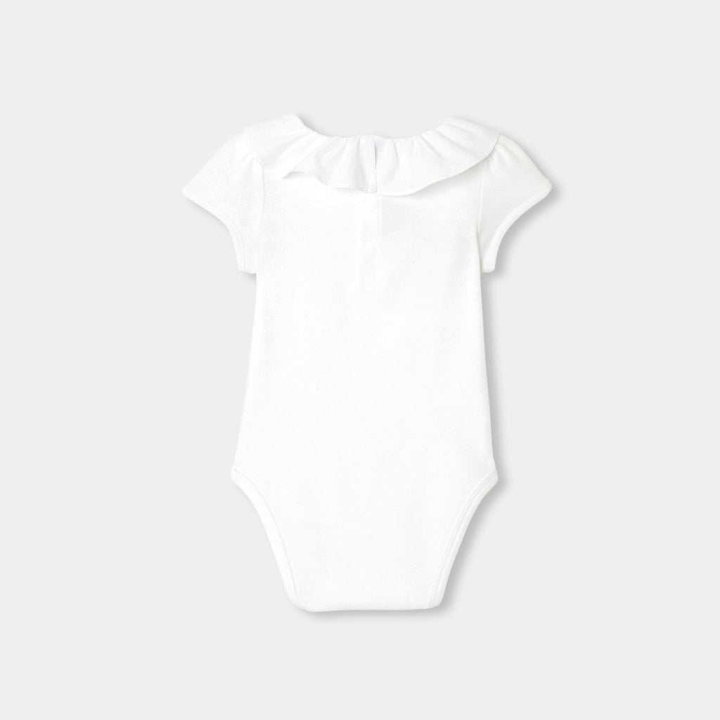 Short-sleeved Bodysuitsuit in Cotton Baby Girl - Jacadi White