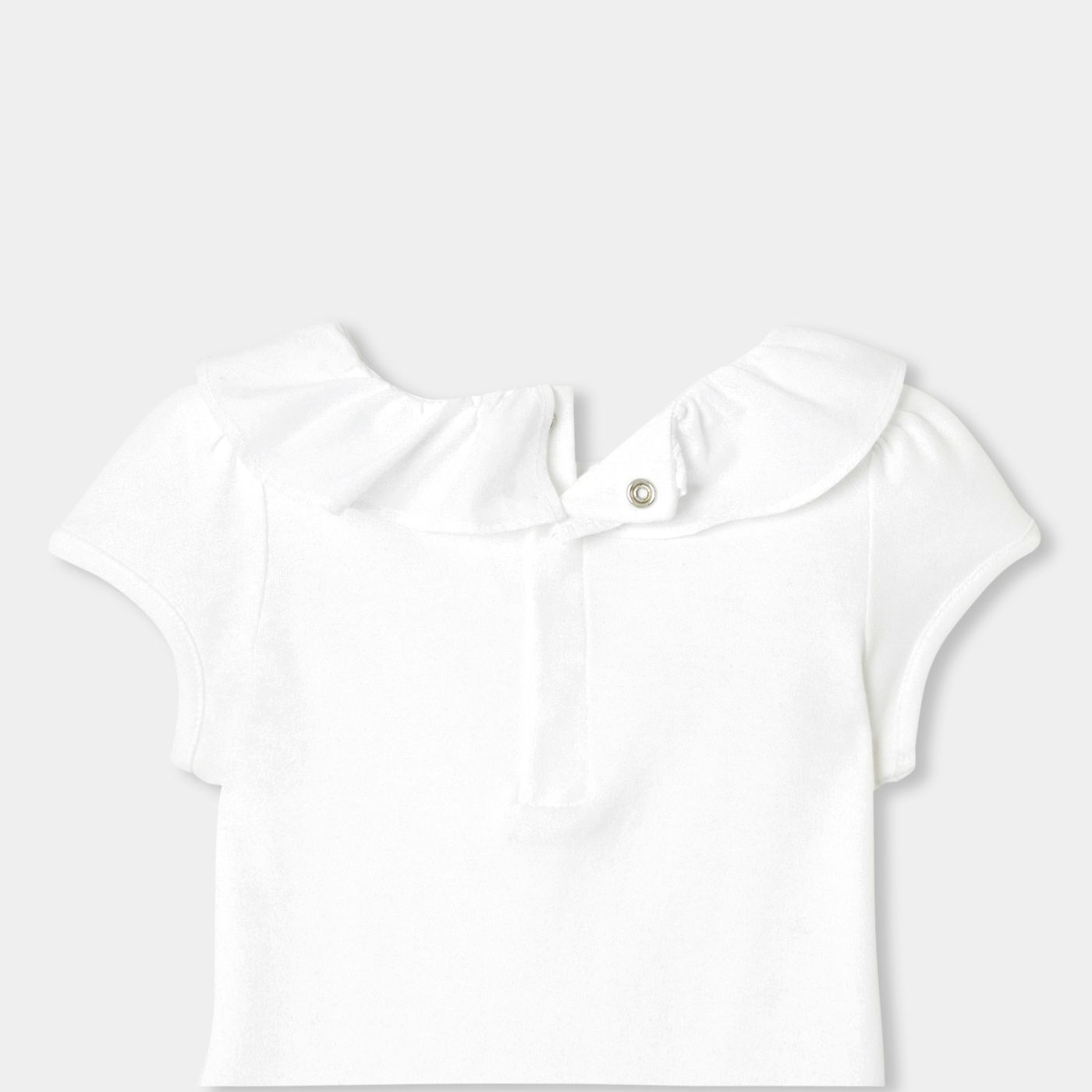 Short-sleeved Bodysuitsuit in Cotton Baby Girl - Jacadi White