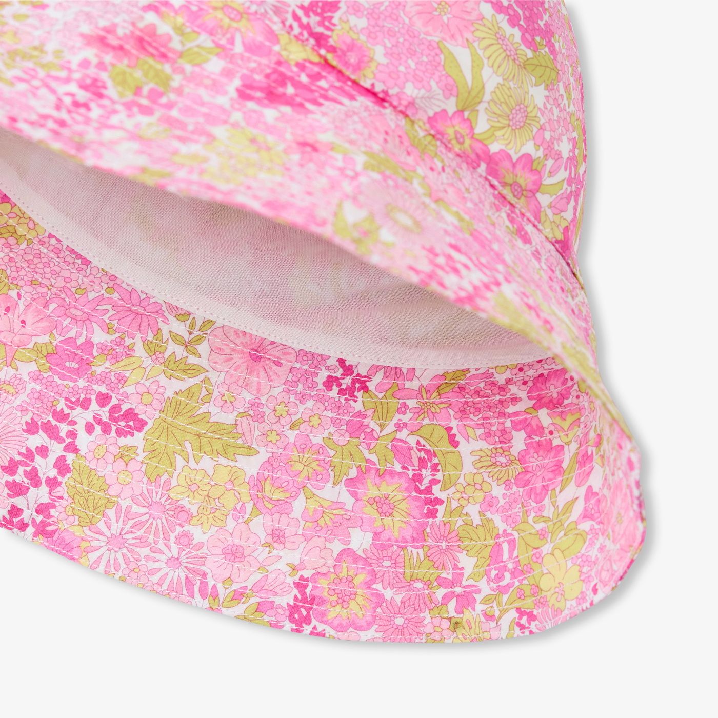 Bucket Hat in Liberty Fabric Girl - Giallo/Multicolour