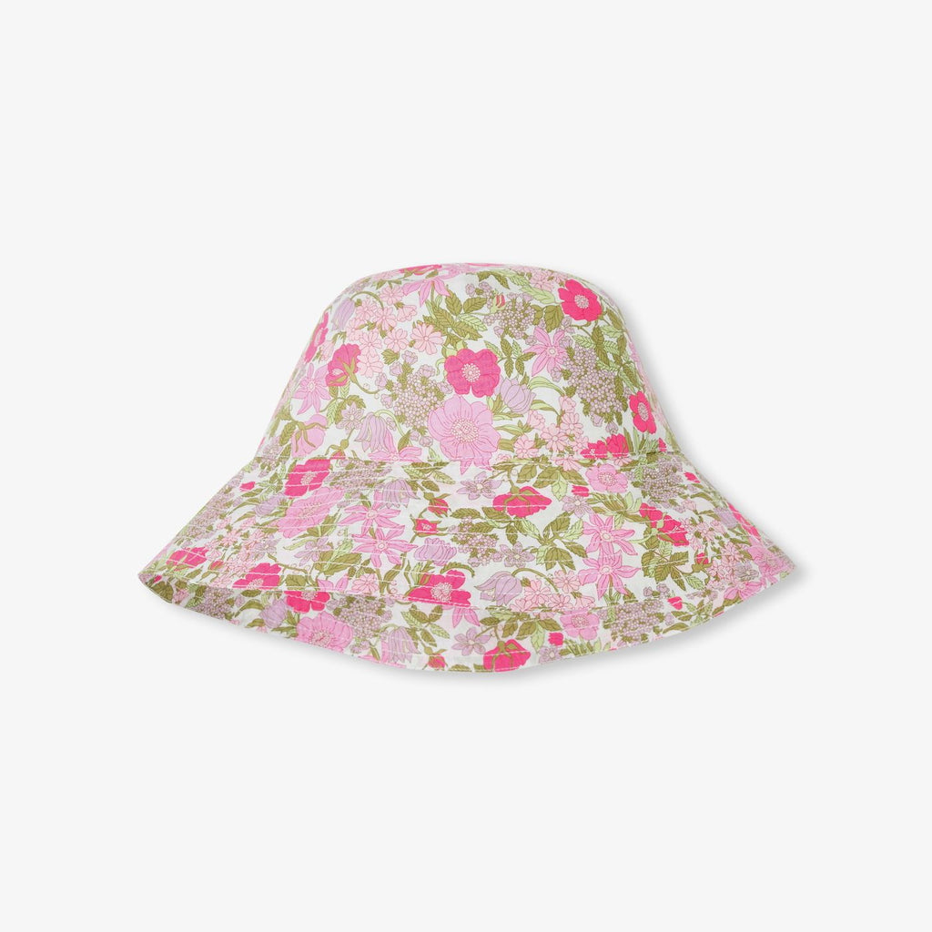 Bucket Hat in Liberty Fabric Girl - White/Multicolour