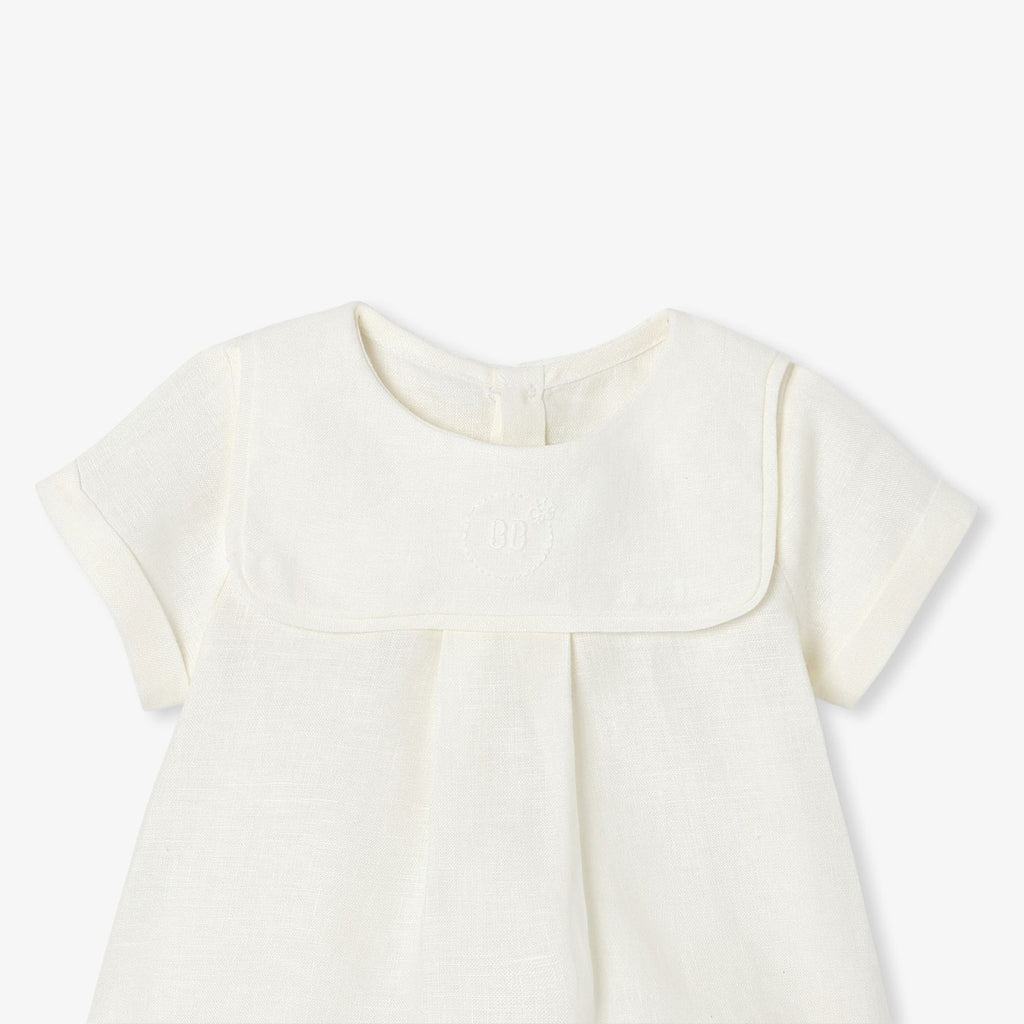 Outfit Set in Linen Baby Boy - Jacadi Sweet White