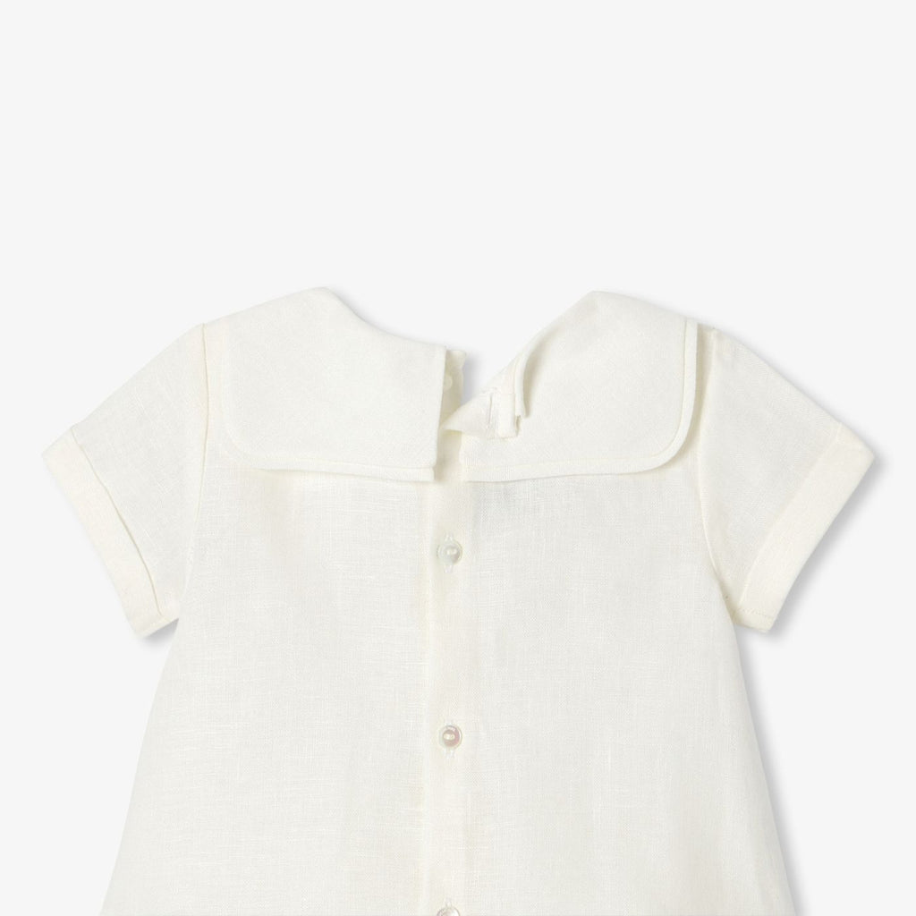 Outfit Set in Linen Baby Boy - Jacadi Sweet White