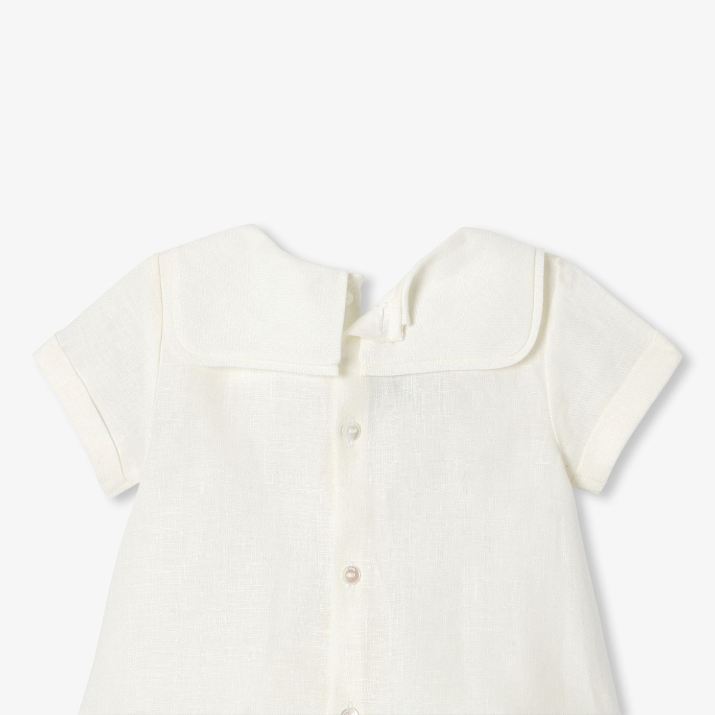 Outfit Set in Linen Baby Boy - Jacadi Sweet White