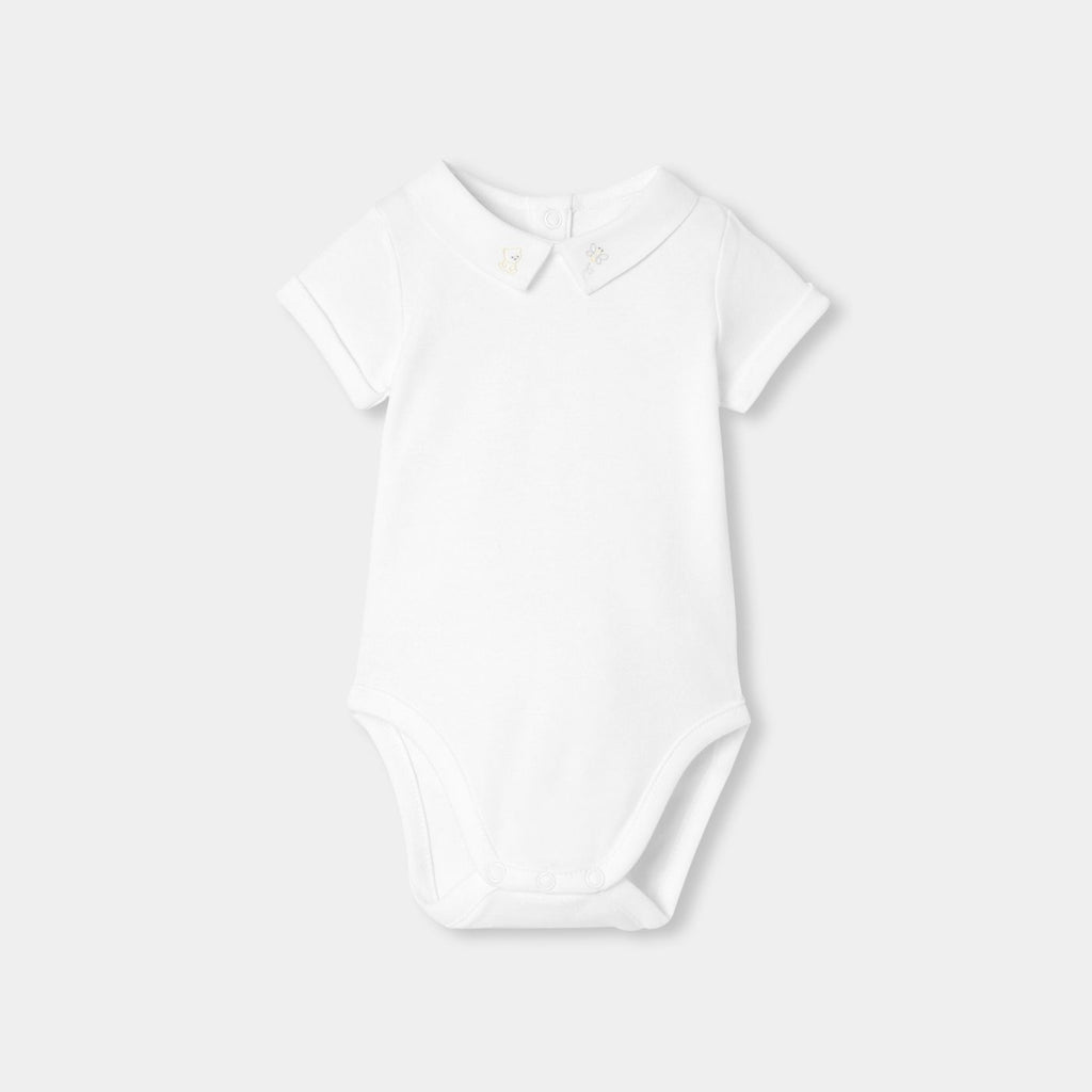 Short-sleeved Bodysuitsuit Baby Boy - Jacadi White