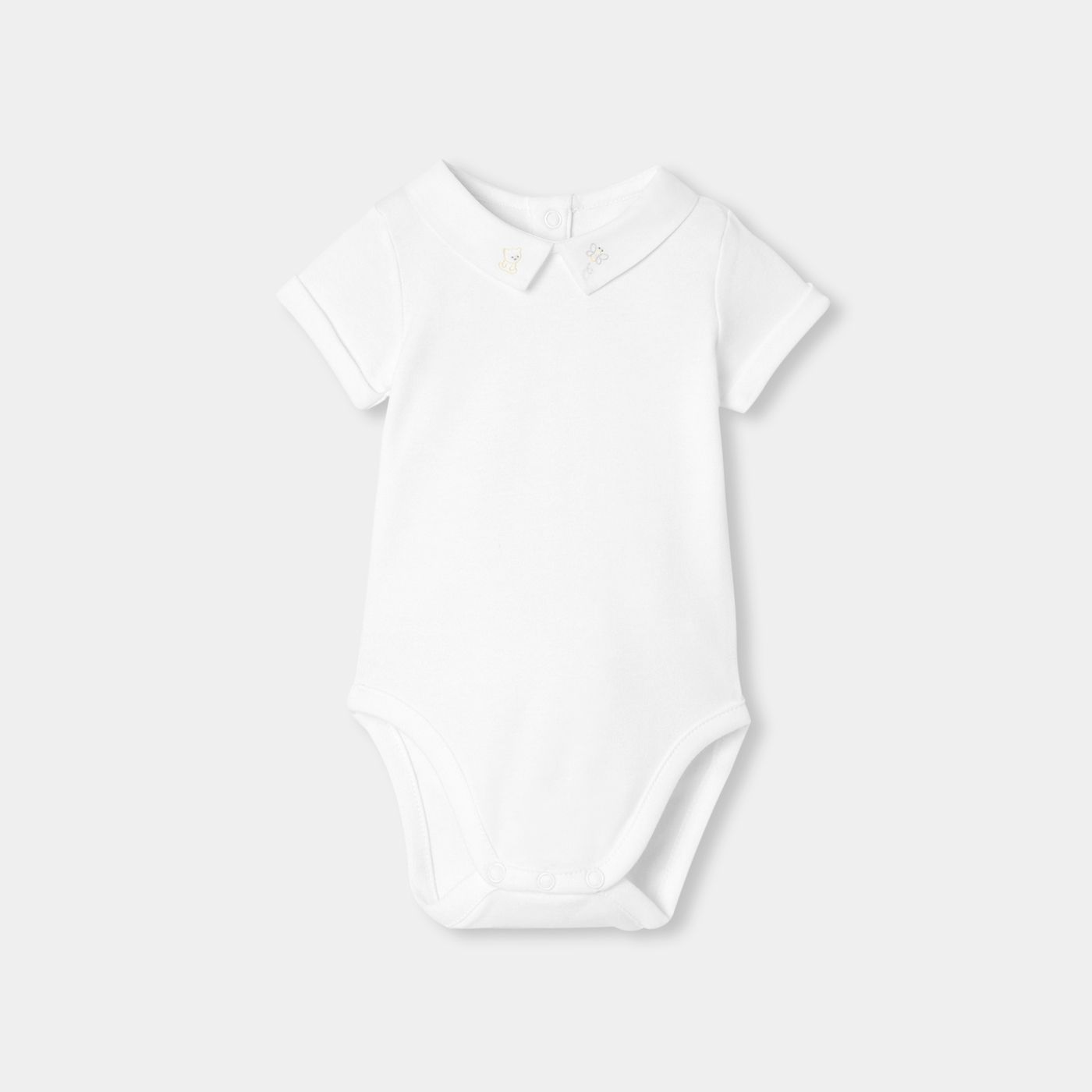 Short-sleeved Bodysuitsuit Baby Boy - Jacadi White