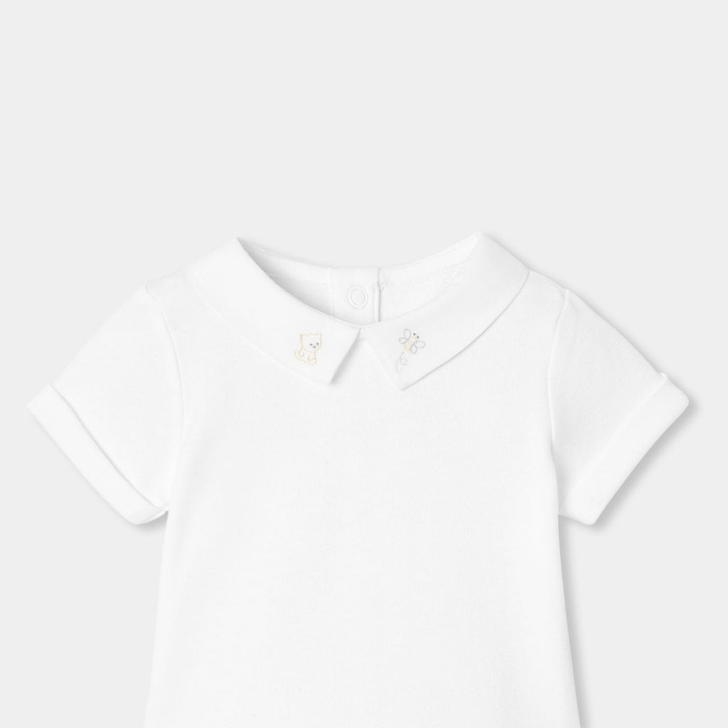 Short-sleeved Bodysuitsuit Baby Boy - Jacadi White