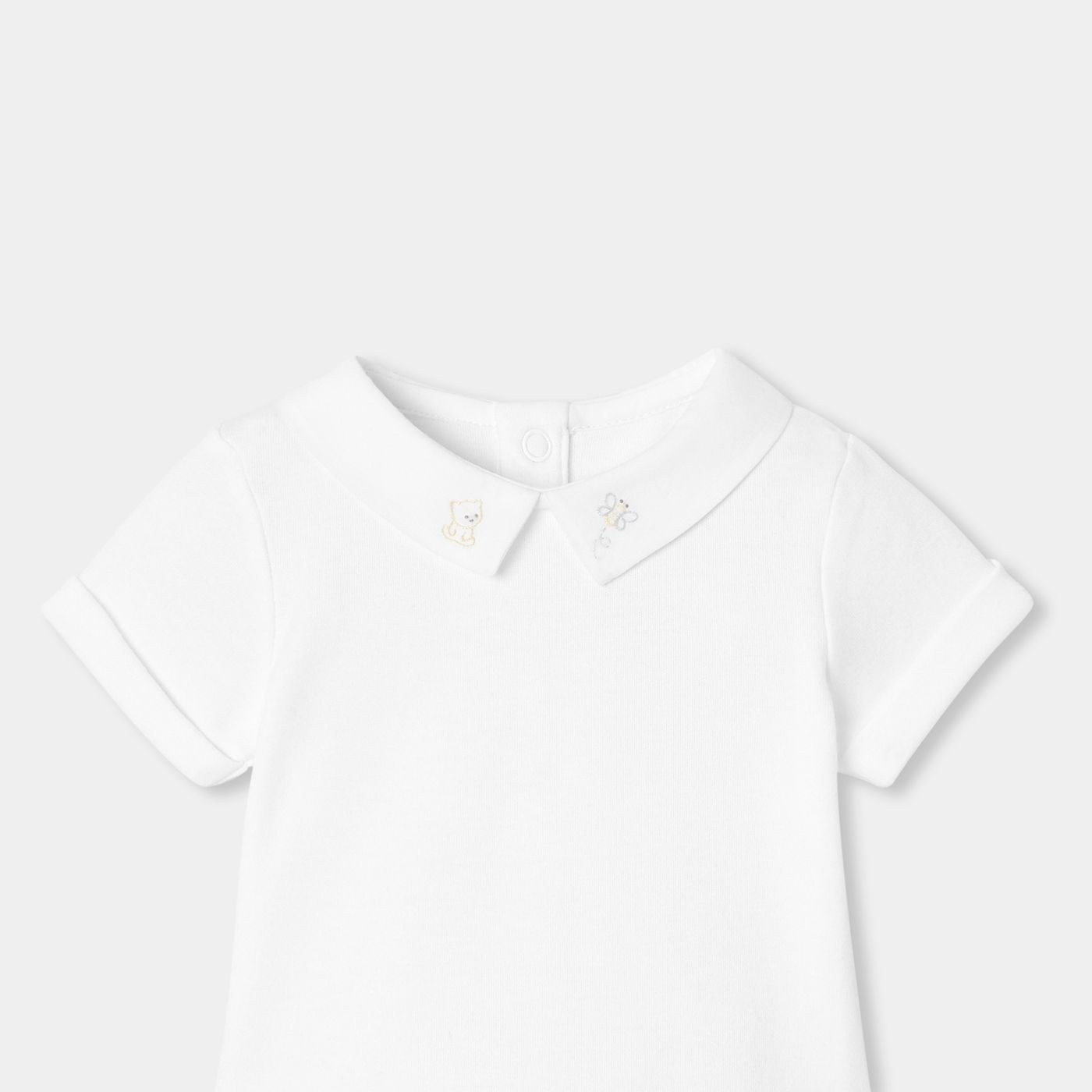 Short-sleeved Bodysuitsuit Baby Boy - Jacadi White