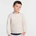 Boy fleece sweatshirt - Rope Beige