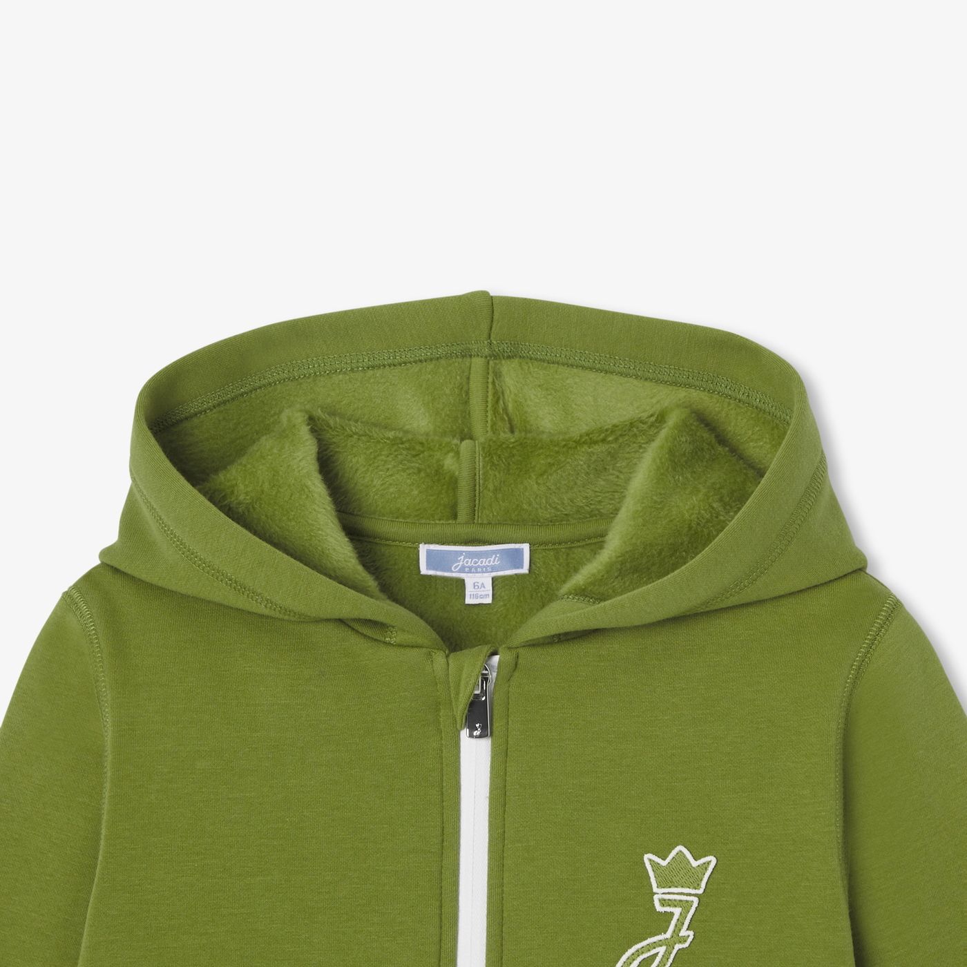 Boys' dual-material hoodie