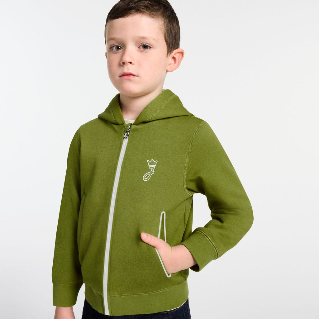 Boys' dual-material hoodie