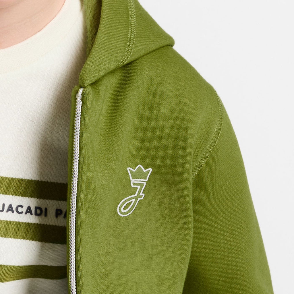 Boys' dual-material hoodie