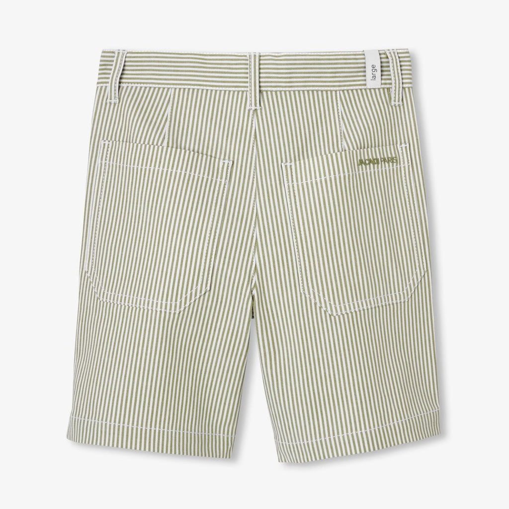 Boys' striped twill Bermuda shorts shorts