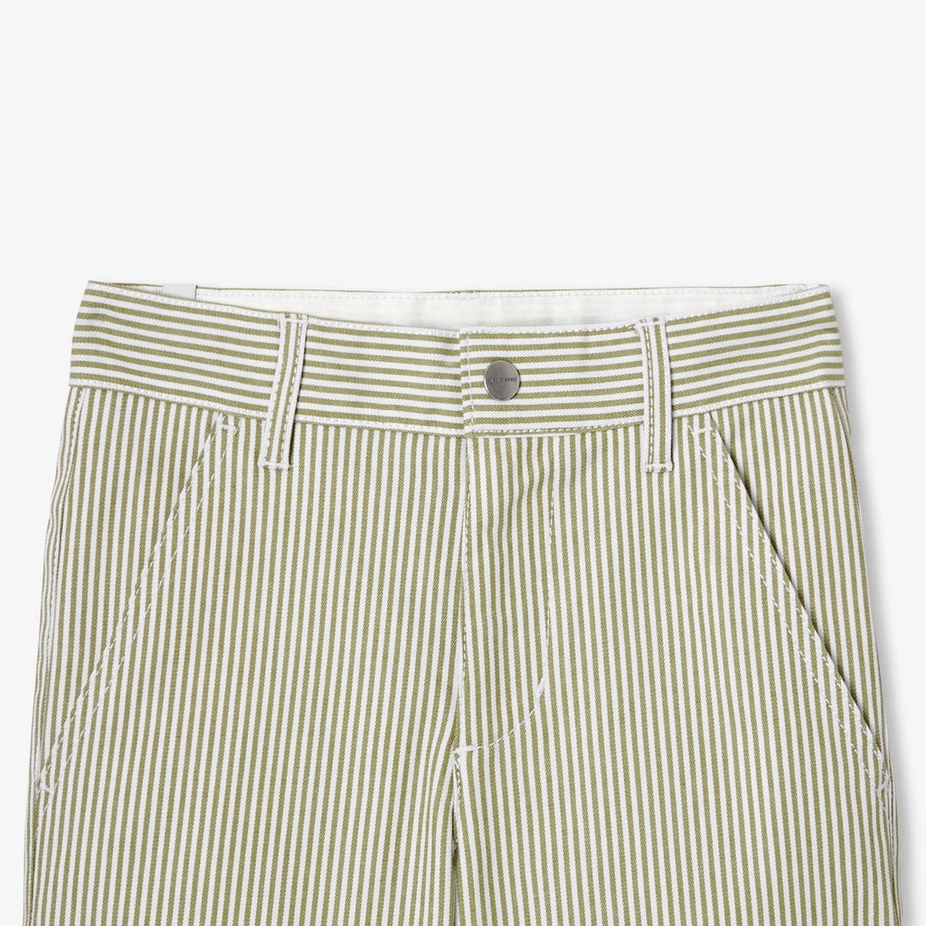 Boys' striped twill Bermuda shorts shorts