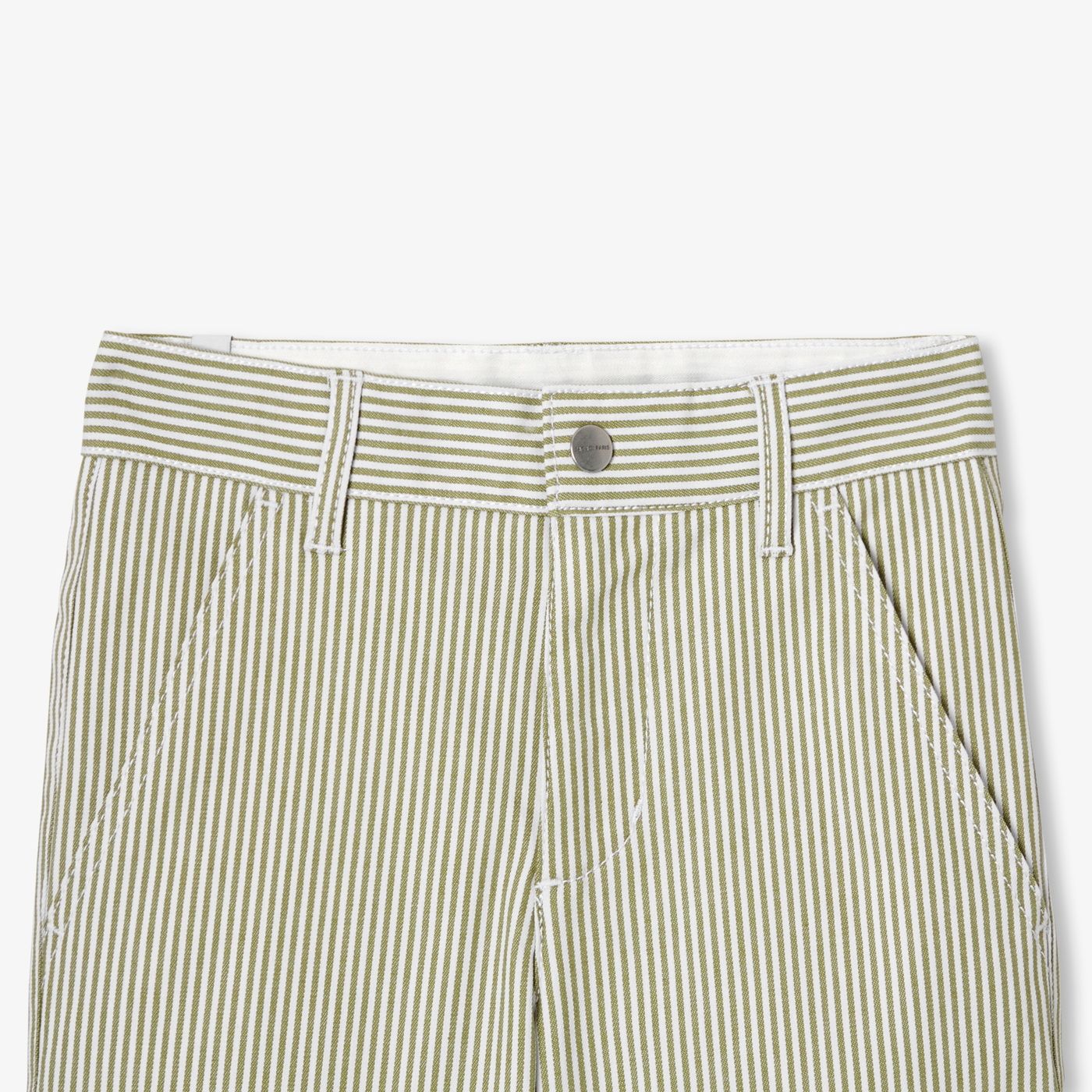 Boys' striped twill Bermuda shorts shorts