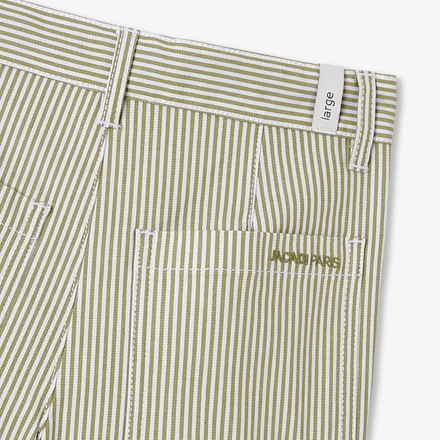 Boys' striped twill Bermuda shorts shorts