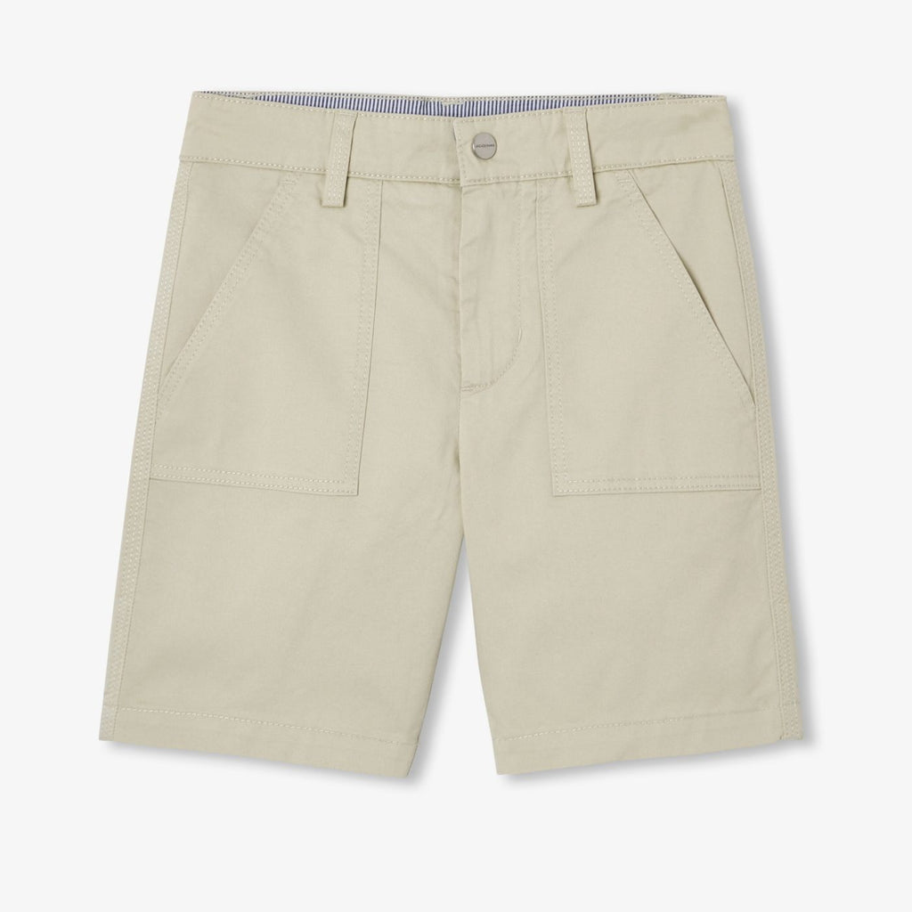 Boy lightweight twill Bermuda shorts