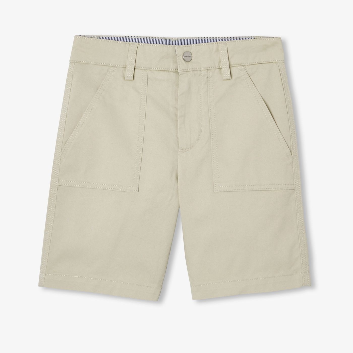 Boy lightweight twill Bermuda shorts